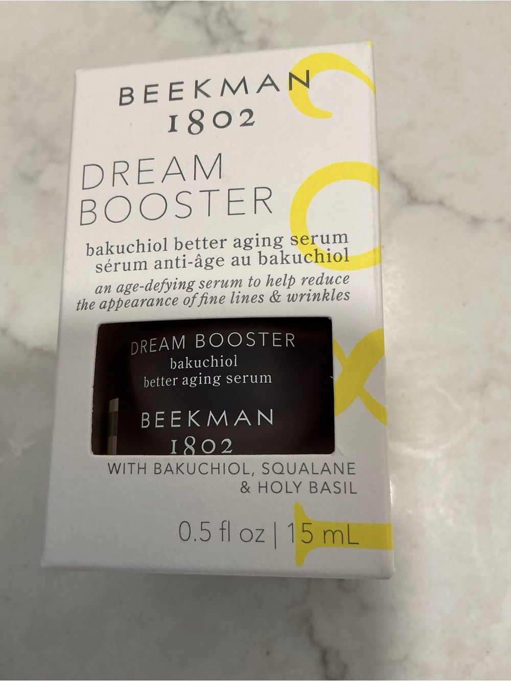 Beekman 1802 Dream Booster Bakuchiol Serum - White & Yellow